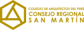 Logo de Colegio de Arquitectos del Perú – Consejo Regional San Martín