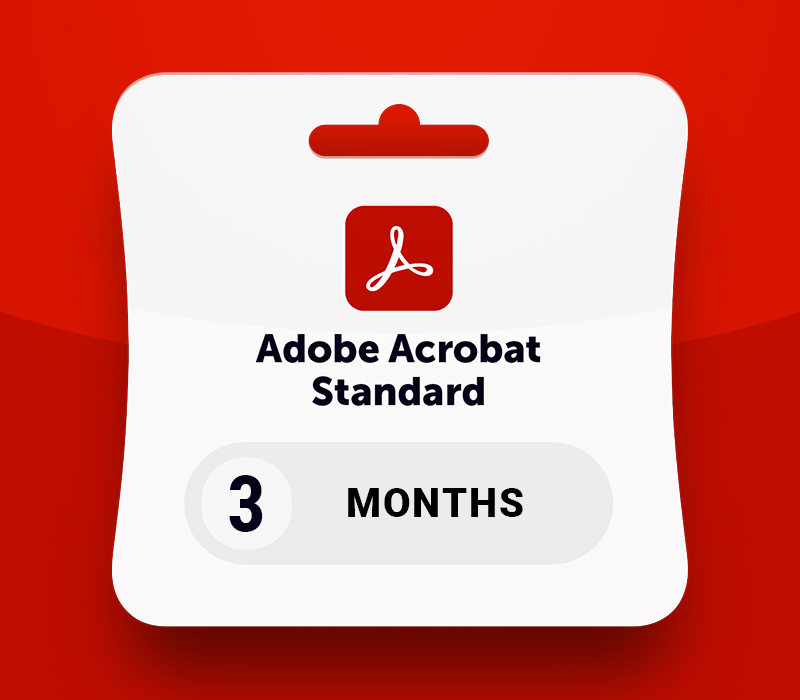 Adobe Acrobat Standard — 3 meses